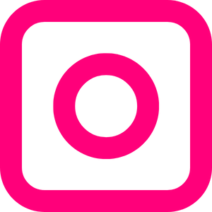 Graphic Social Media Icon "Instagram" in pink