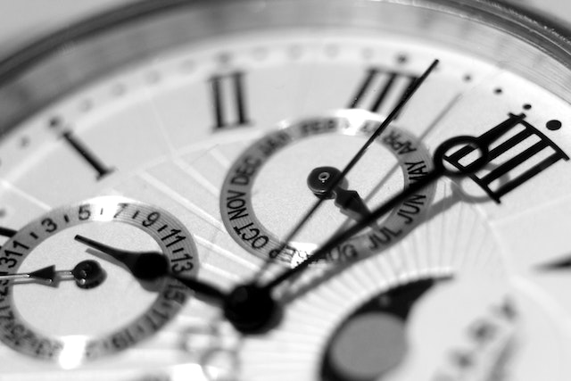 Image for the article "Daily Routines of Successful People" shows a close-up of a watch in silver and black